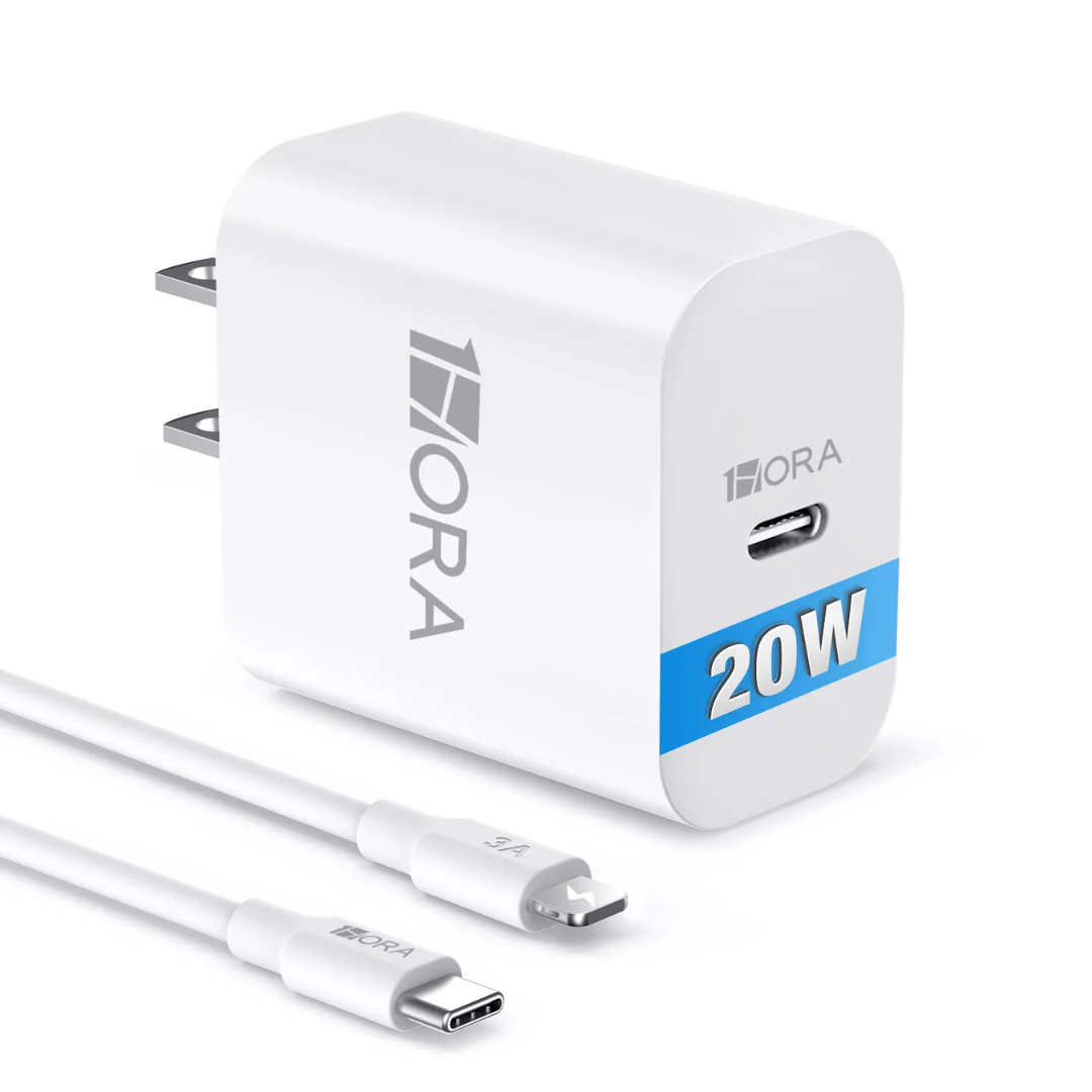 Cargador 1Hora 20W Tipo C a Lightning