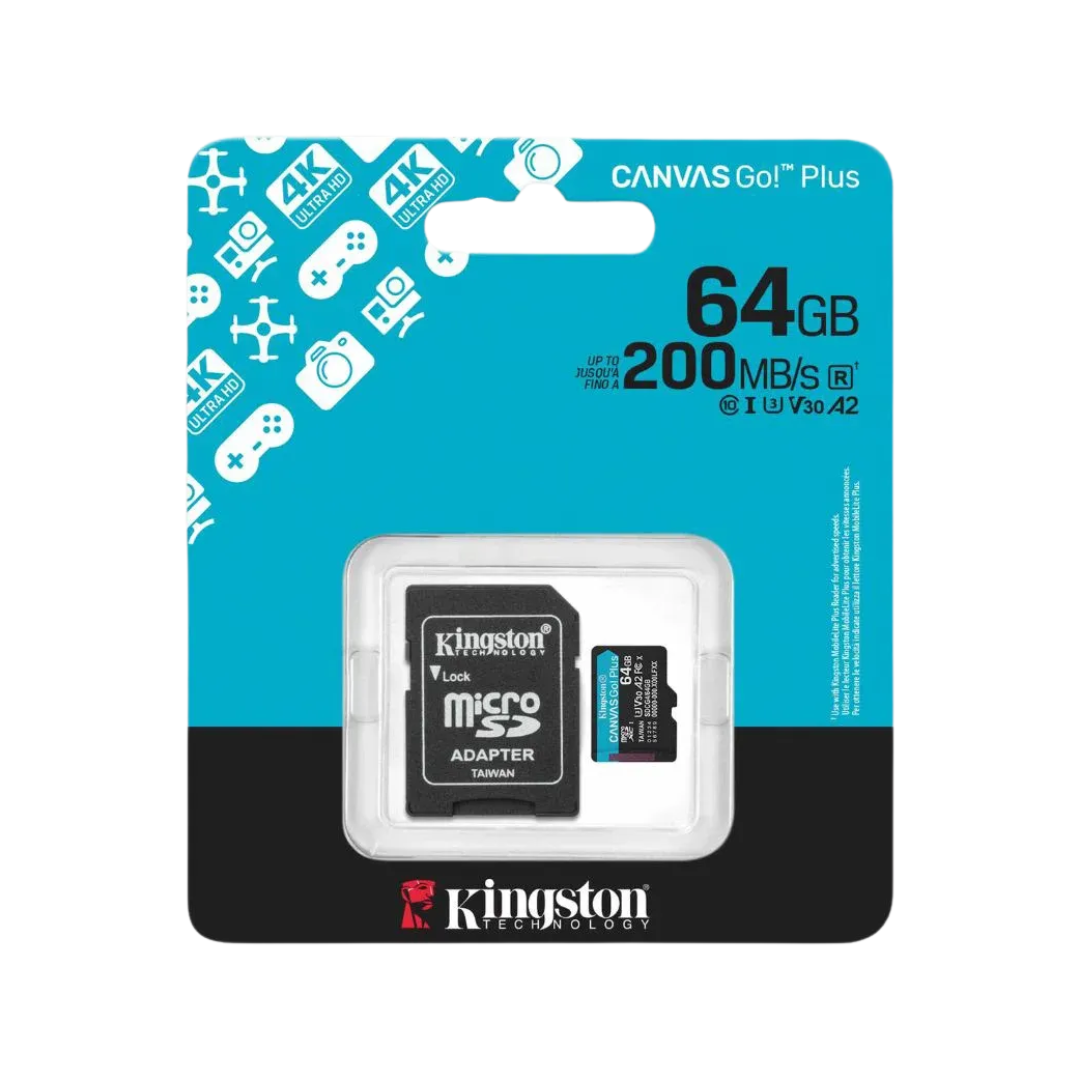 Micro SD Kingston Canvas Go Plus 200 MB/S