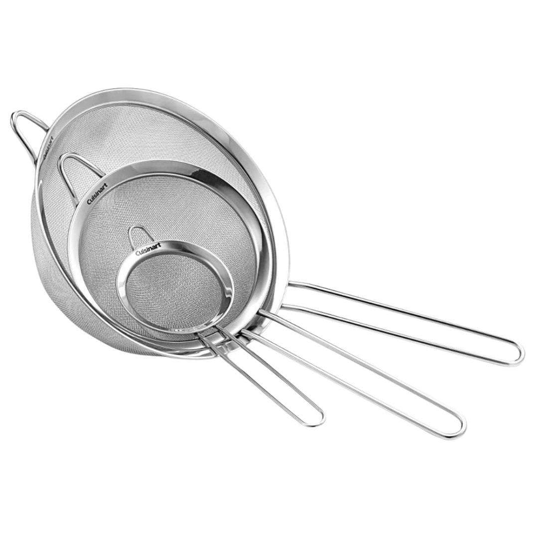 Cuisinart Set de 3 Coladores en Acero Inoxidable CTG-00-3MS