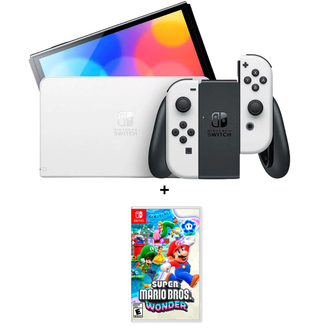 Nintendo Switch OLED + Super Mario Bros Wonder