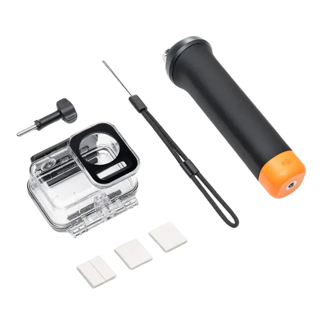 Carcasa De Agua + Baston Flotador Para DJI Osmo Action 5 & 4