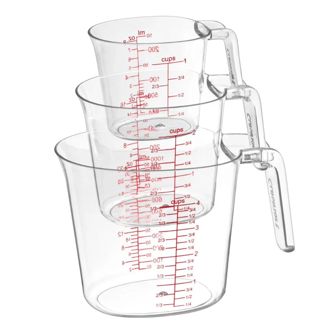 Cuisinart  Zoom  Juego De 3 Tazas Medidoras De Líquidos Anidables CTG-00-3MC