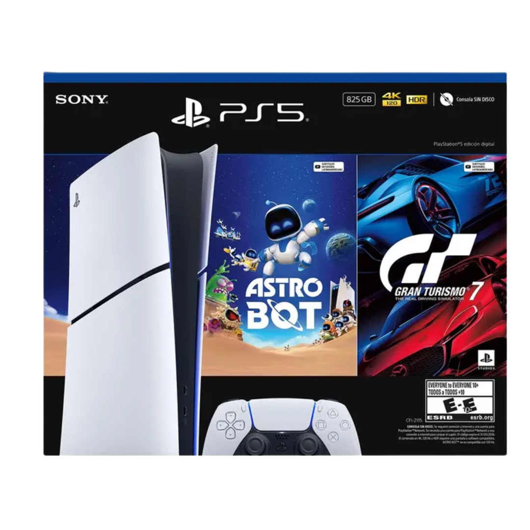 Playstation 5 Slim Digital + 1 Control + Astrobot + Grand Turismo 7