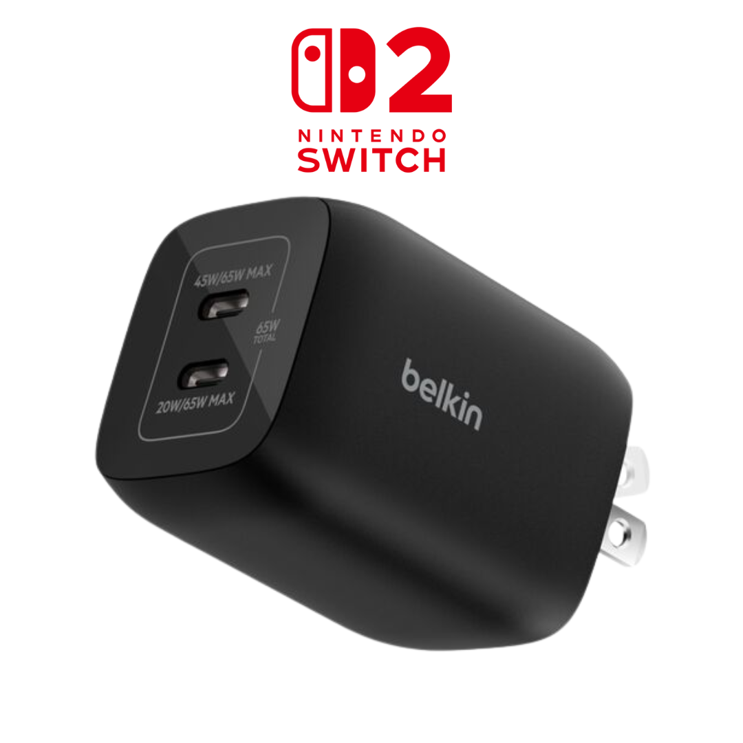Adaptador Belkin 65W Para Nintendo Switch 2