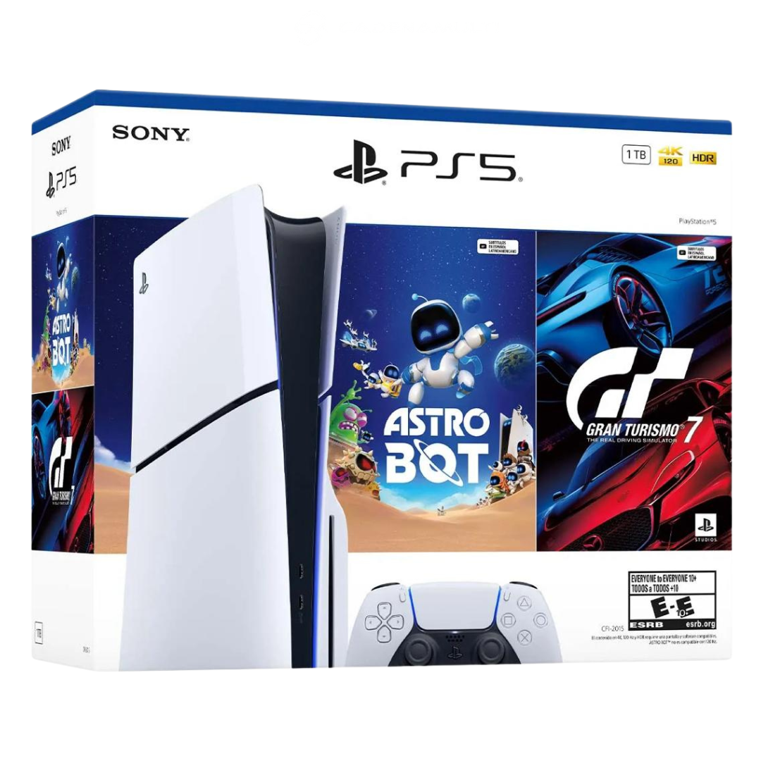 Playstation 5 Slim CD + 1 Control + Astrobot + Grand Turismo 7
